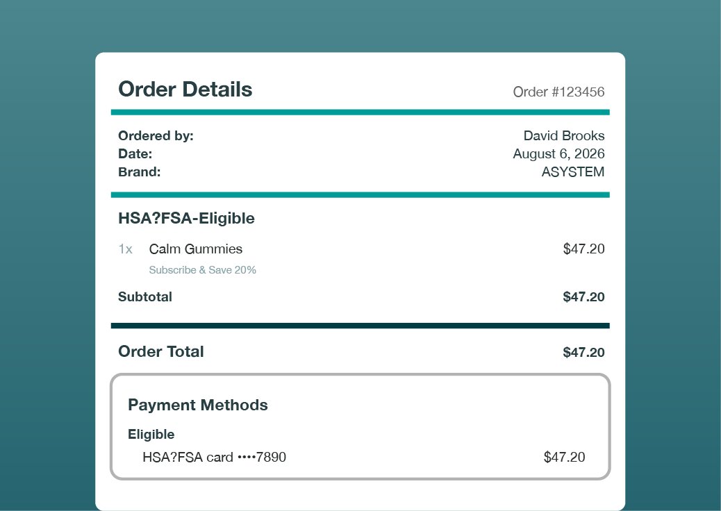 Submit for HSA/FSA Reimbursement